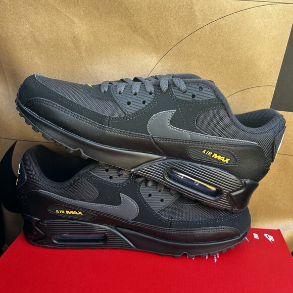 NBY Nike Air Max 90 Anthracite Black Speed Yellow HM0628-001 Men Size 10 main image 6